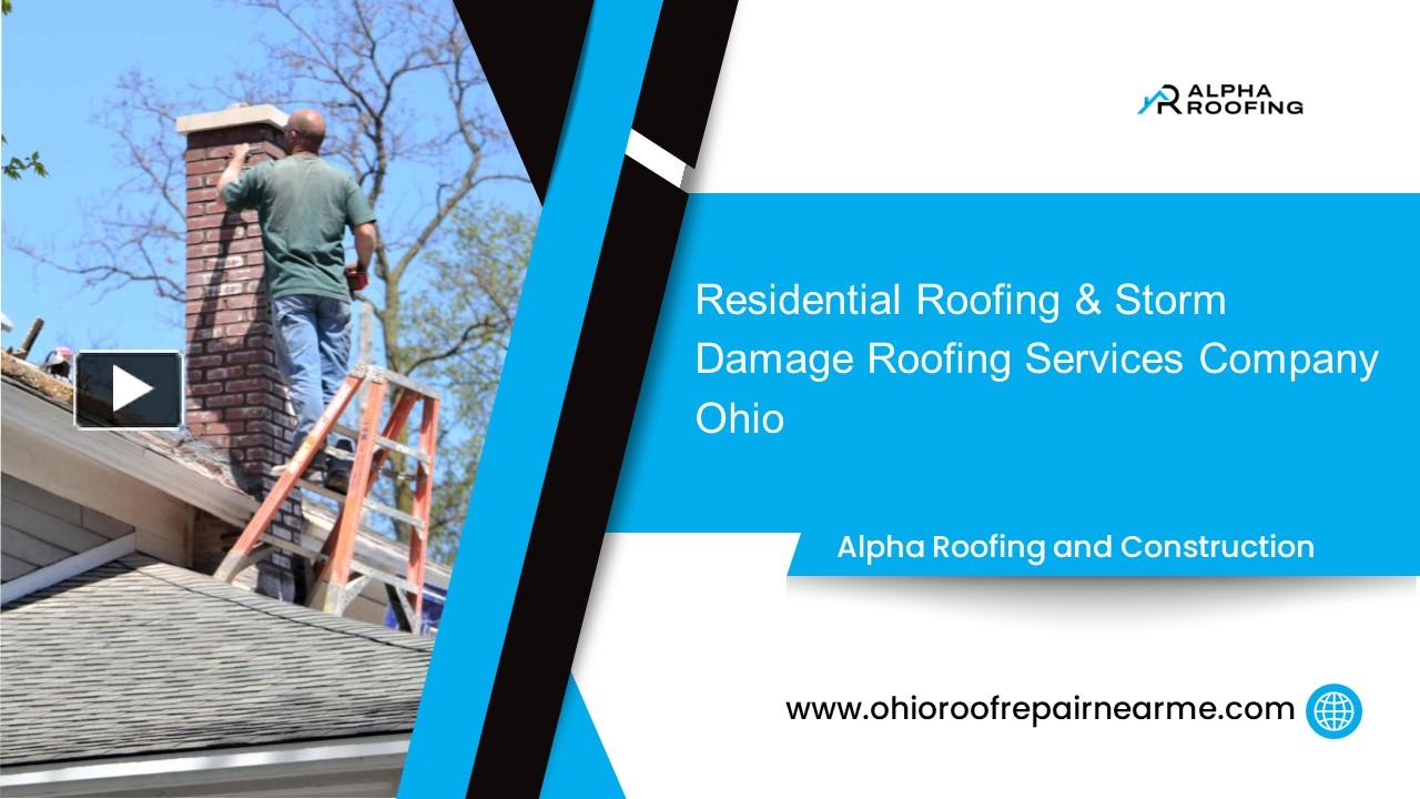 PPT Residential Roofing Services Company Canton Roofing Contractor