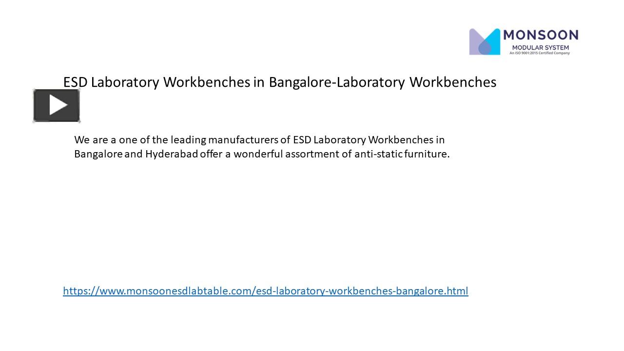 PPT ESD Laboratory Workbenches in BangaloreLaboratory Workbenches