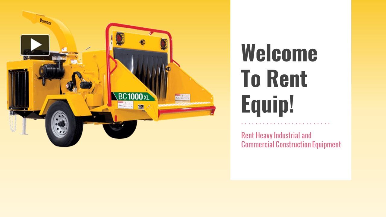 PPT Equipment Rental MD PowerPoint presentation free to download