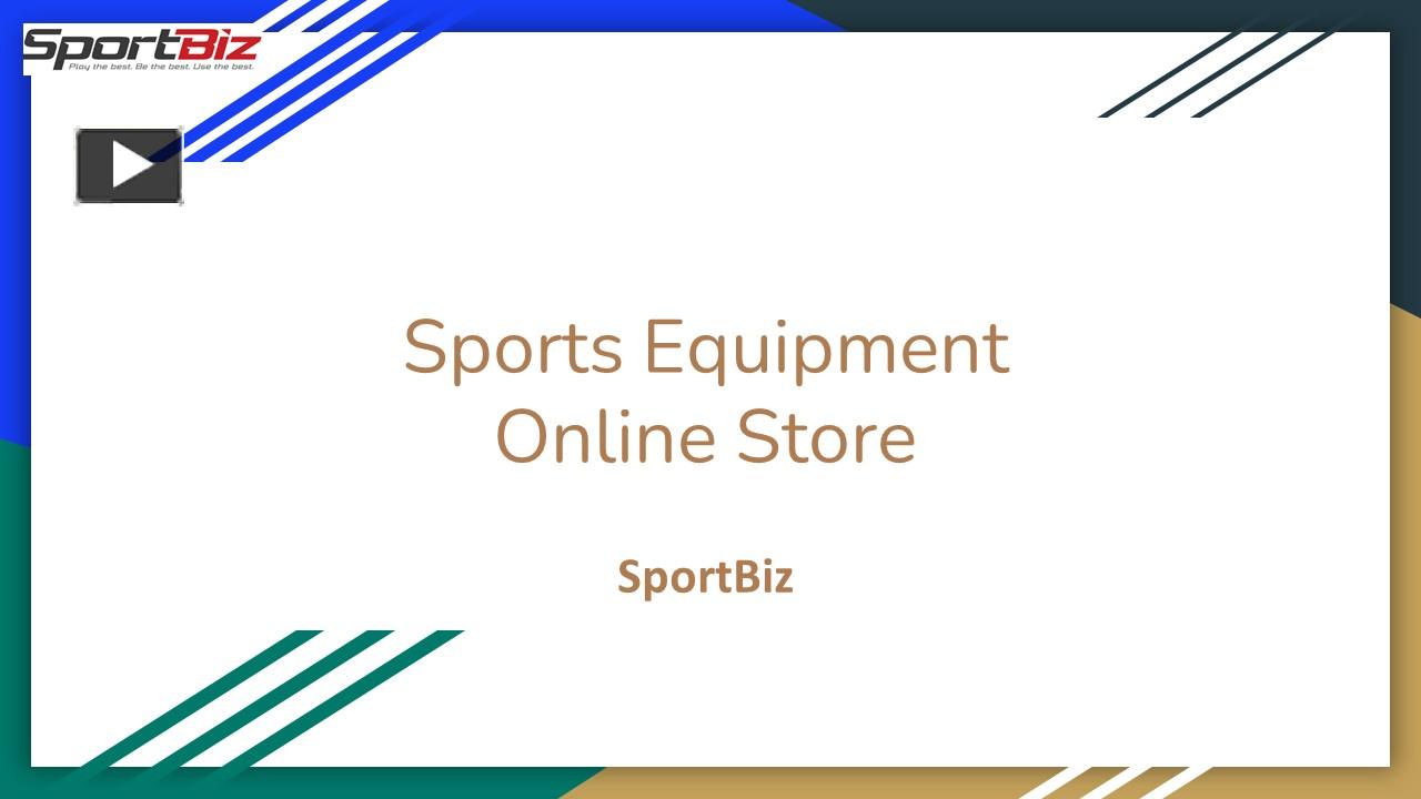 PPT Sports Equipment Online Store PowerPoint presentation free to