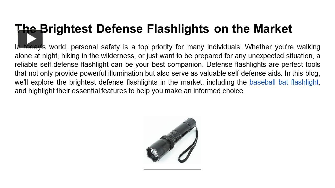 PPT The Brightest Defense Flashlights on the Market PowerPoint