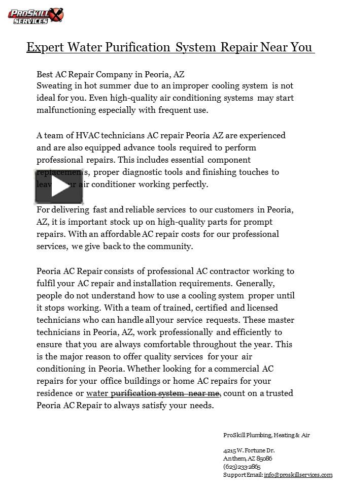 PPT Expert Water Purification System Repair Near You PowerPoint