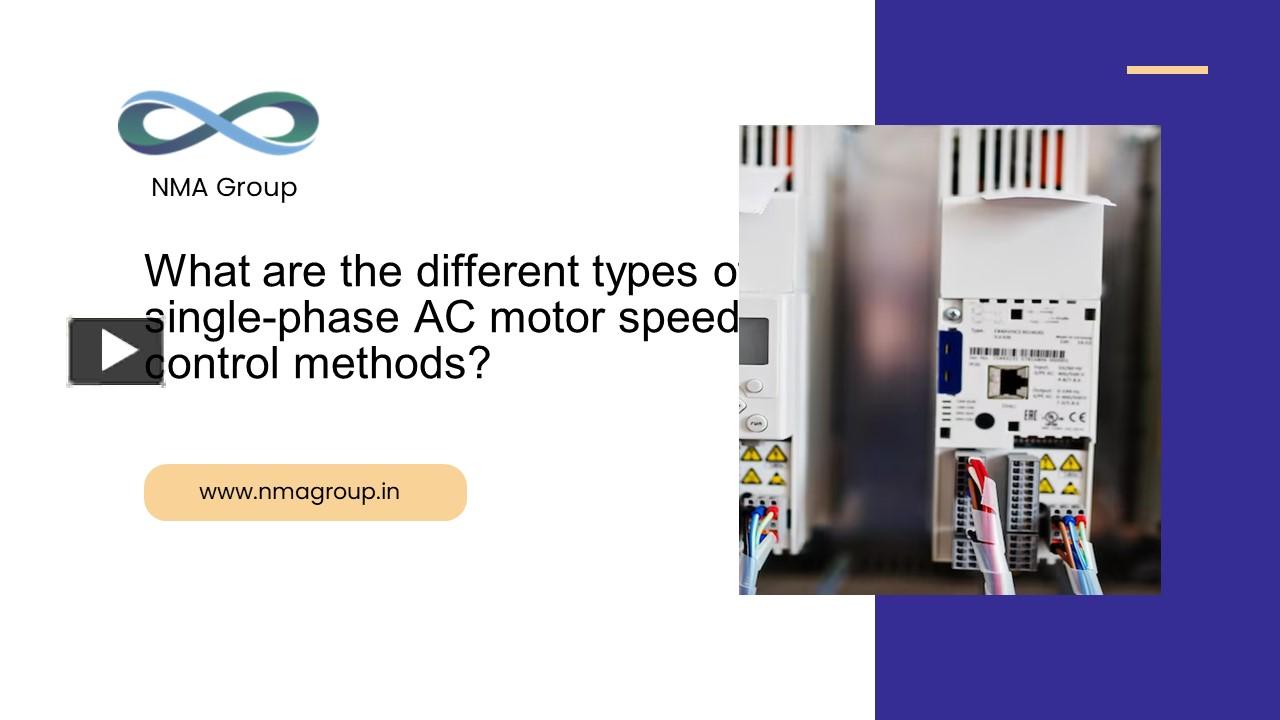 PPT What are the different types of singlephase AC motor speed