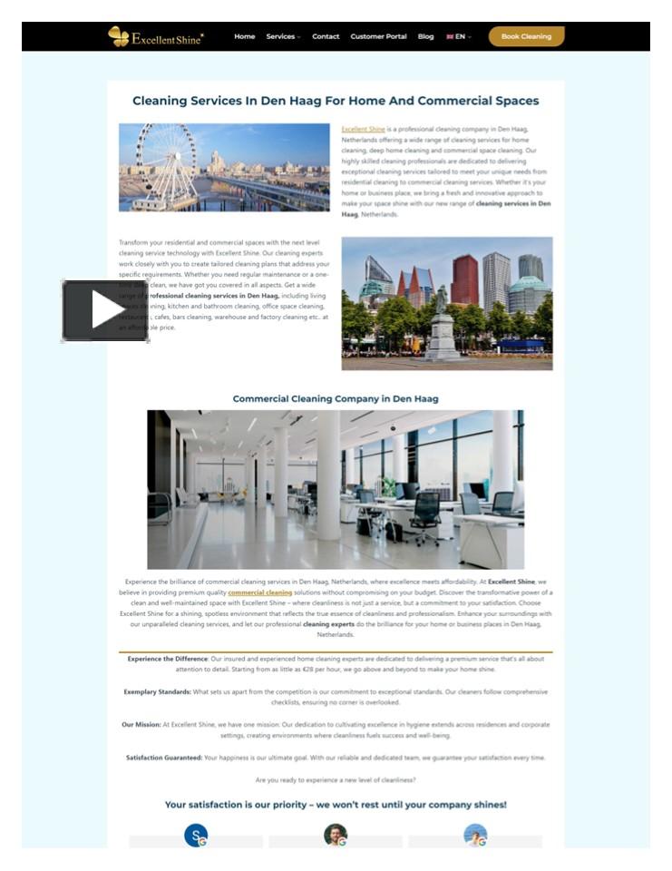 PPT Commercial Cleaning Company in Den Haag PowerPoint presentation