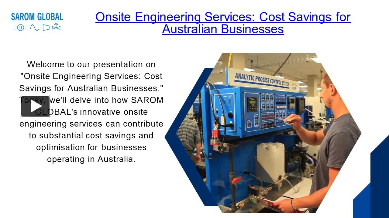 PPT Onsite Engineering Services Cost Savings for Australian Businesses PowerPoint