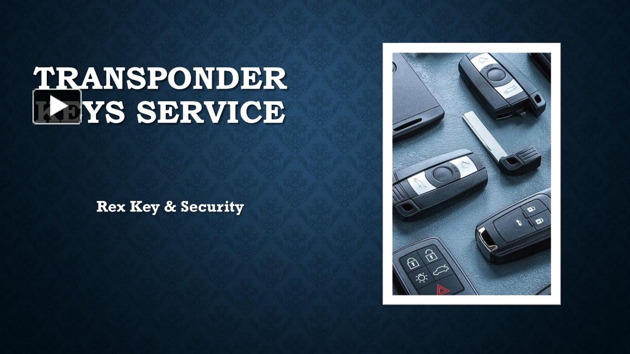 PPT Transponder Keys Service PowerPoint presentation free to