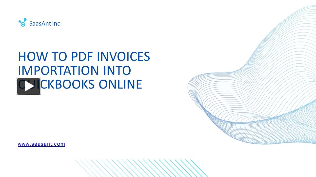 PPT PDF Invoices Importation into QuickBooks Online How To