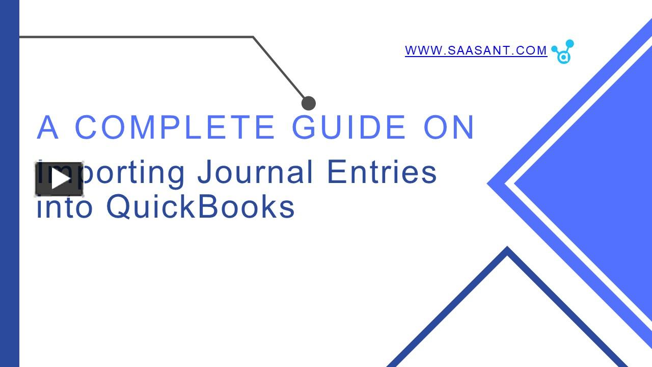 PPT Guide to Importing Journal Entries into QuickBooks A StepBy