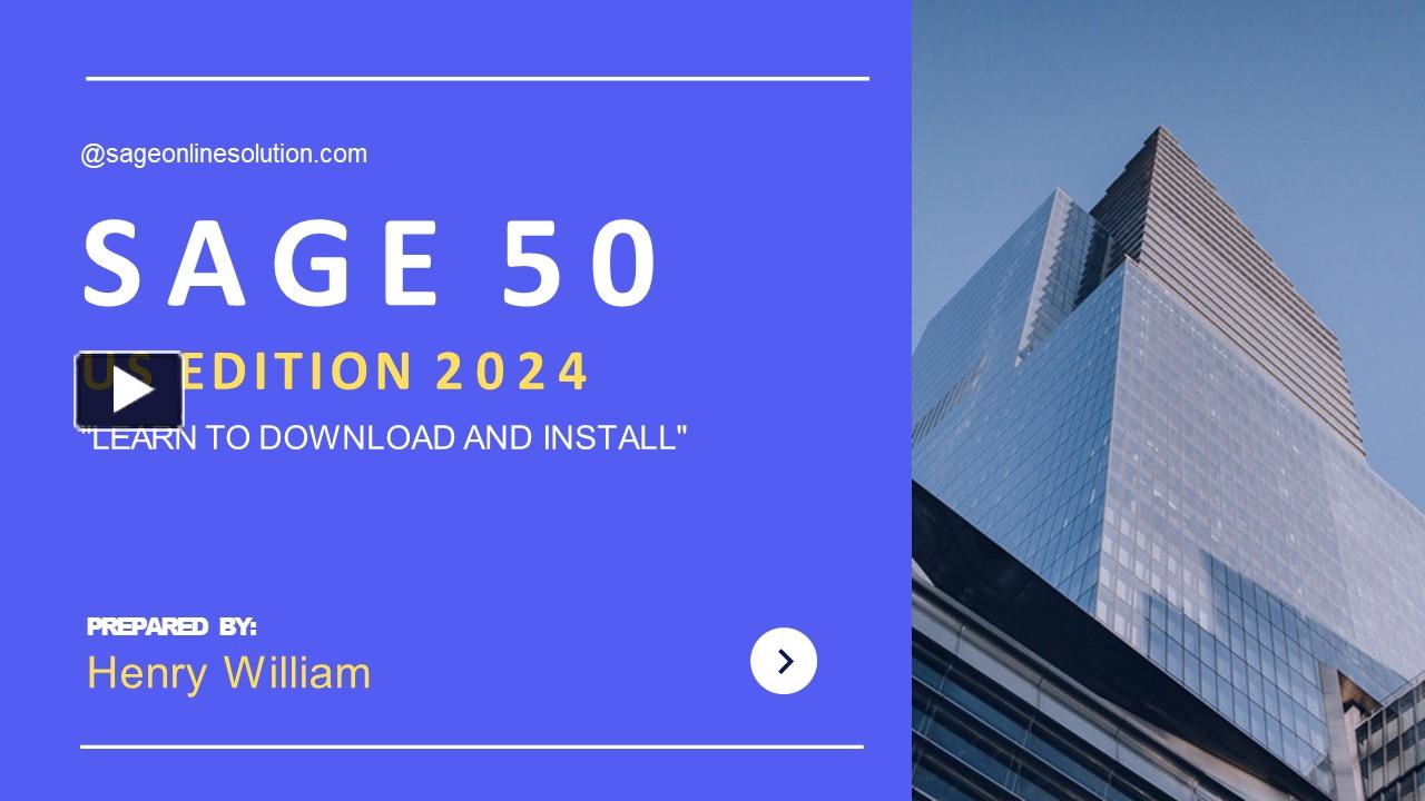 PPT – Stay Ahead of the Curve: Sage 50 US Edition 2024 Delivers