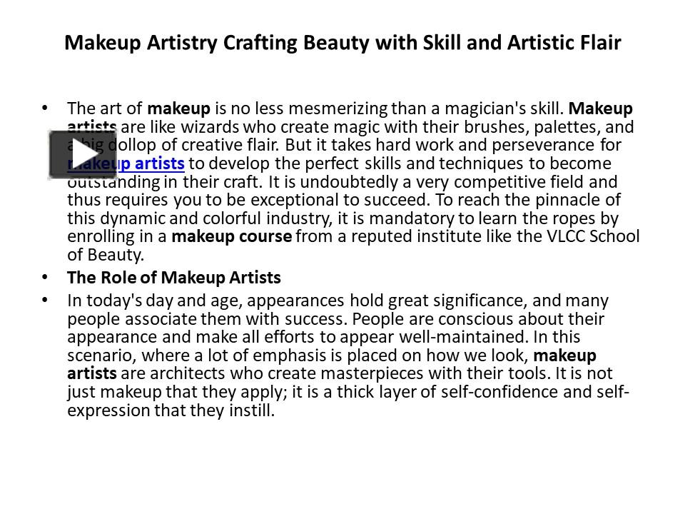 Makeup Artistry Crafting Beauty with Skill and Artistic Flair ...