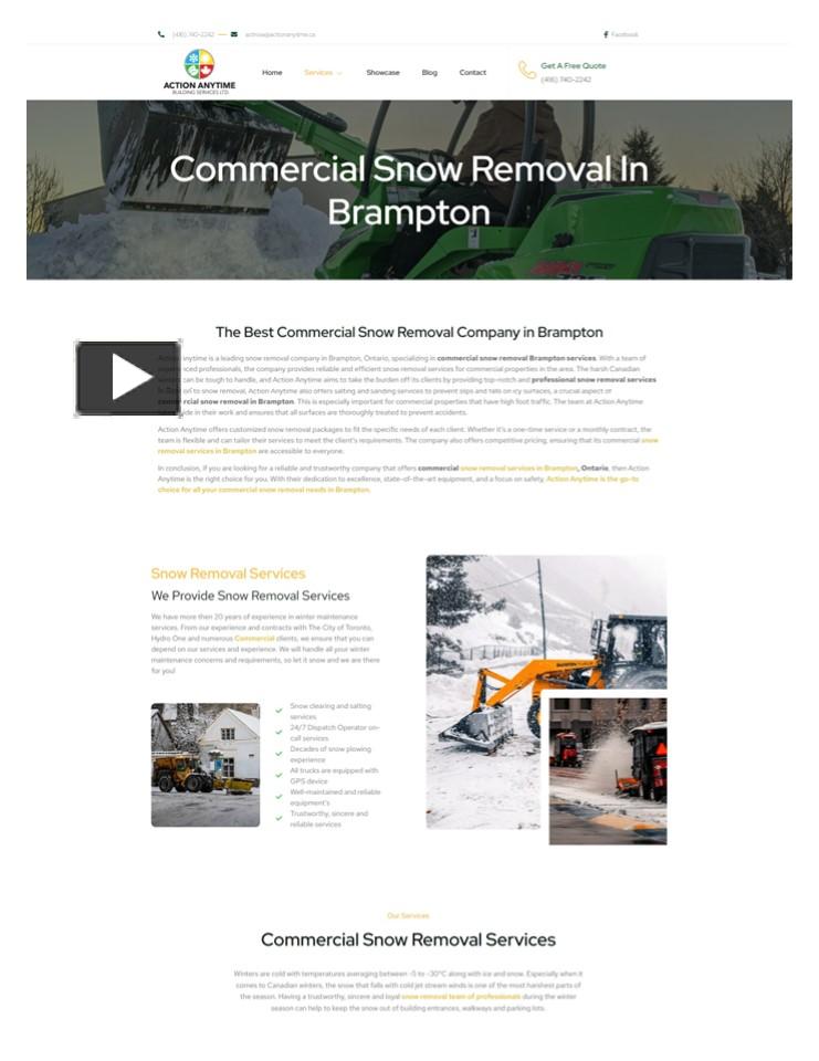 PPT Commercial Snow Removal in Brampton PowerPoint presentation