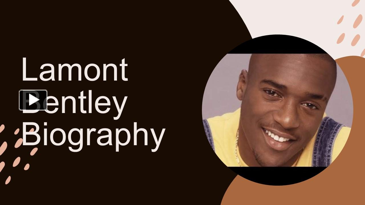 PPT Lamont Bentley (Actor) Biography Age Death Wife Net Worth