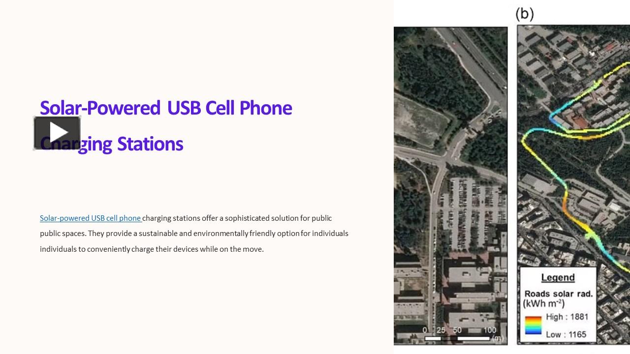 PPT Solar powered USB Cell phone charging station for bus shelters PowerPoint presentation