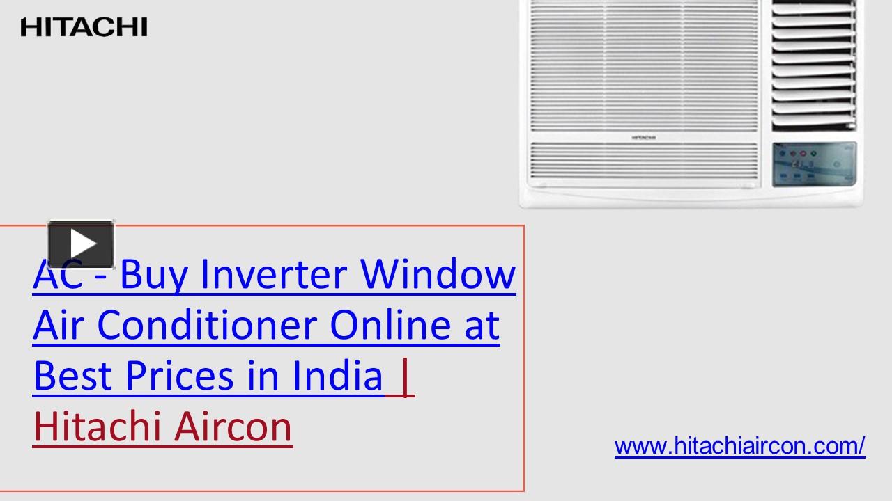 PPT AC Buy Inverter Window Air Conditioner Online at Best Prices in