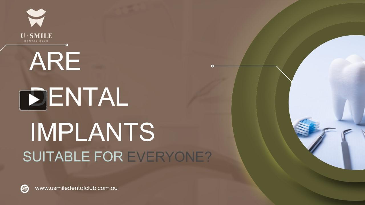 PPT Are Dental Implants Suitable for Everyone? PowerPoint presentation free to download id