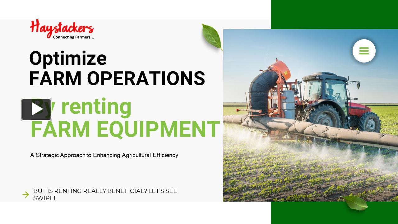 PPT Things to keep in mind while renting farm equipment PowerPoint presentation free to