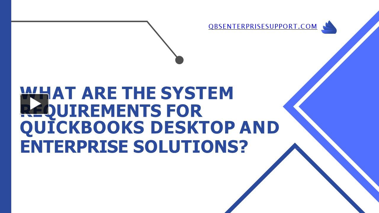 PPT System requirements for QuickBooks Desktop 2020 PowerPoint
