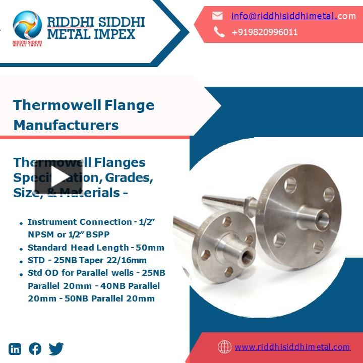 PPT SS Flanges EIL Approved Flanges IBR Approved Flanges Gaskets Thermowell Flange