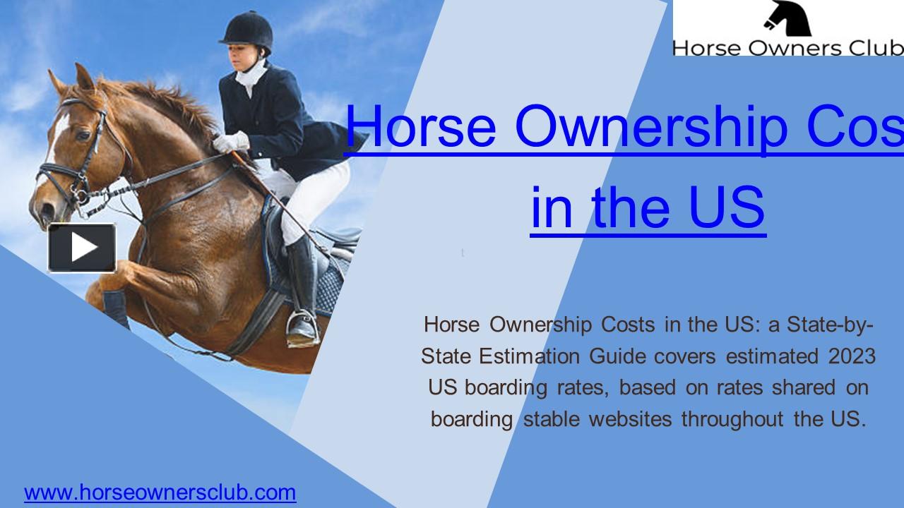 PPT Horse Ownership Costs in the US Horse Owners Club PowerPoint
