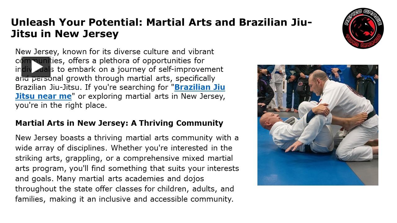 PPT Unleash Your Potential Martial Arts and Brazilian JiuJitsu in