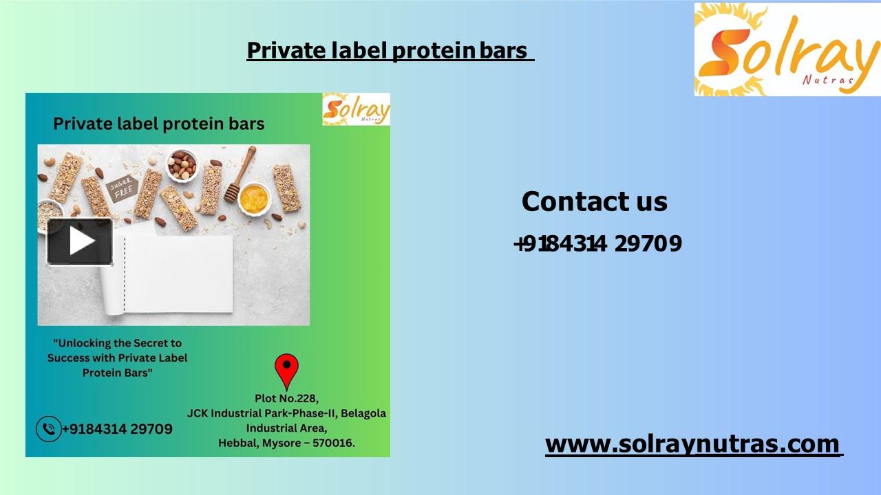 PPT private label protein bars PowerPoint presentation free to