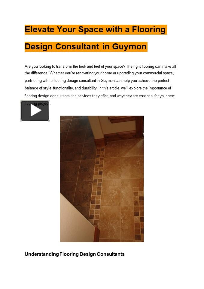 PPT Elevate Your Space with a Flooring Design Consultant in Guymon