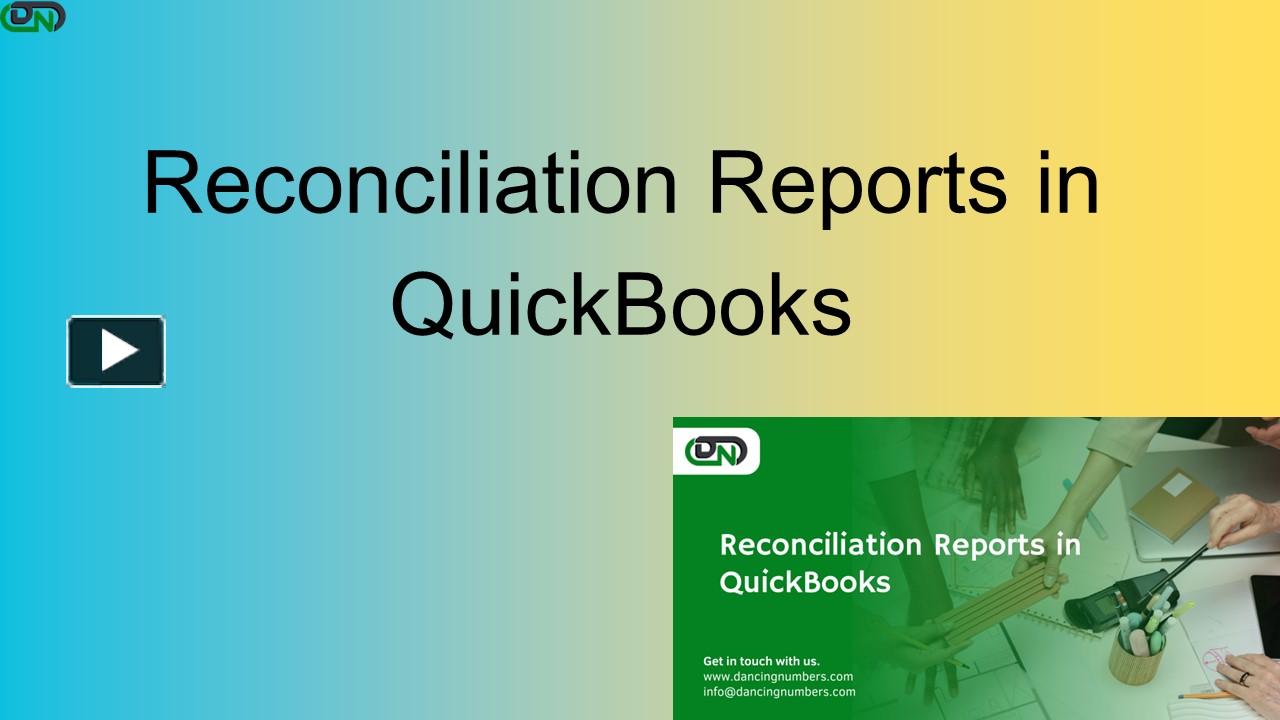 PPT How to Reconciliation Report in QuickBooks Desktop PowerPoint