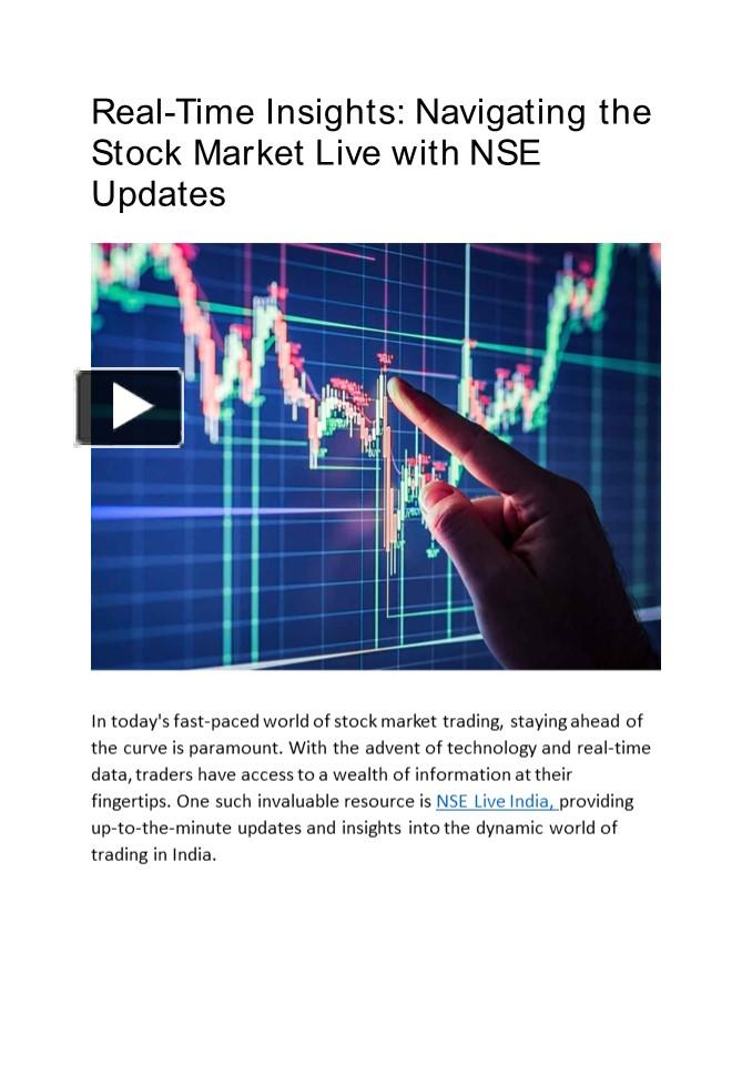 PPT – Real-Time Insights: Navigating the Stock Market Live with NSE 