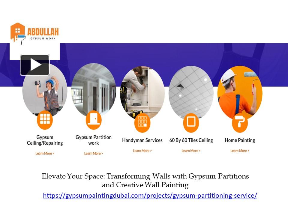 PPT – Elevate Your Space: Transforming Walls with Gypsum Partitions and