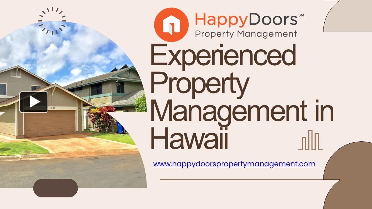 PPT Experienced Property Management in Hawaii Happydoors Property