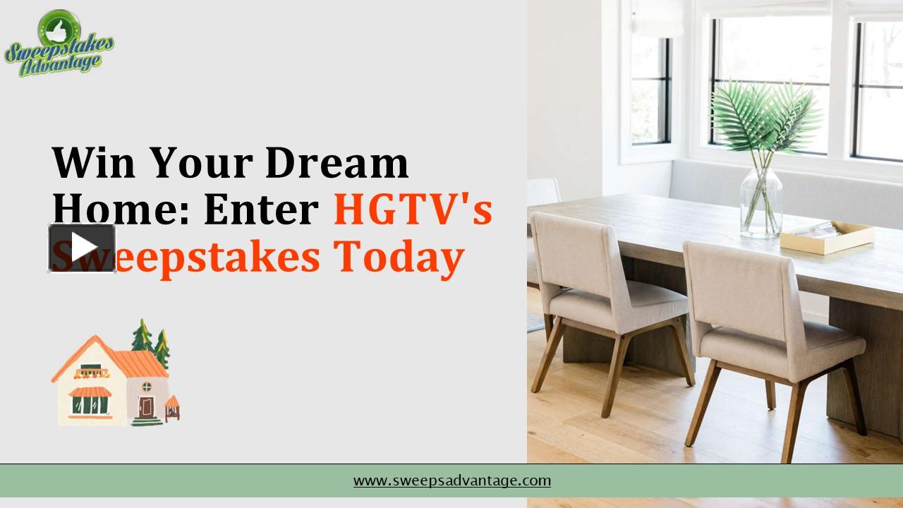 Win Your Dream Home Enter HGTV's Sweepstakes Today, updated Friday ...