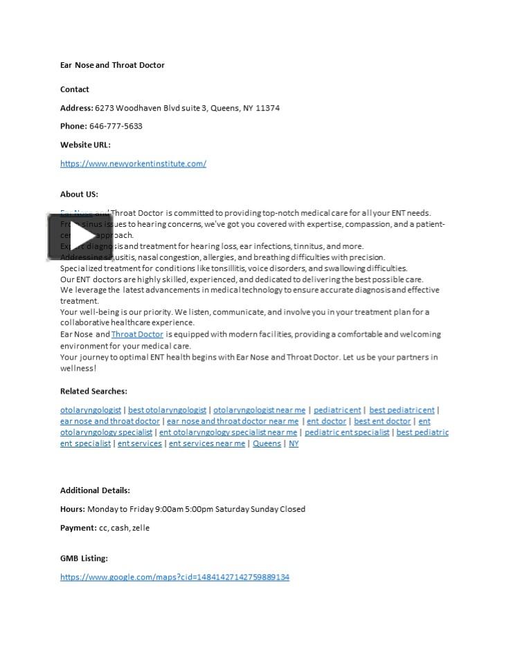 anatomy of ear nose and throat ppt