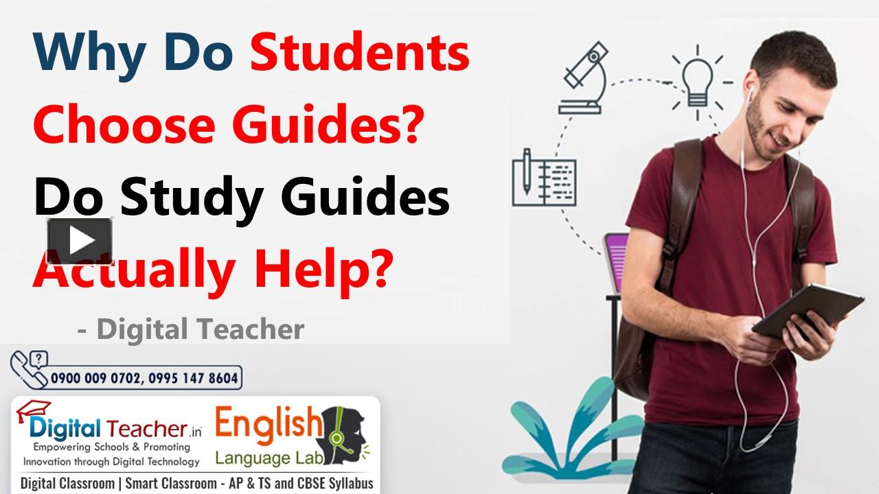 PPT Why Do Students Choose Guides? Do Study Guides Actually Help