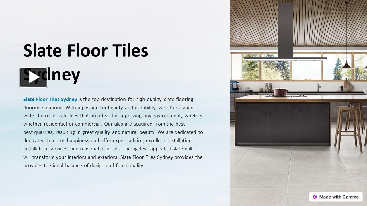 PPT Slate Floor Tiles Sydney (1) PowerPoint presentation free to