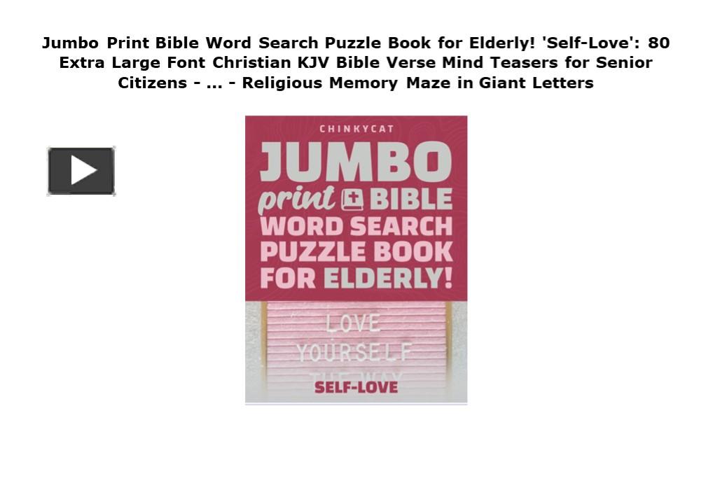 Ppt read pdf jumbo print bible word search puzzle book for elderly