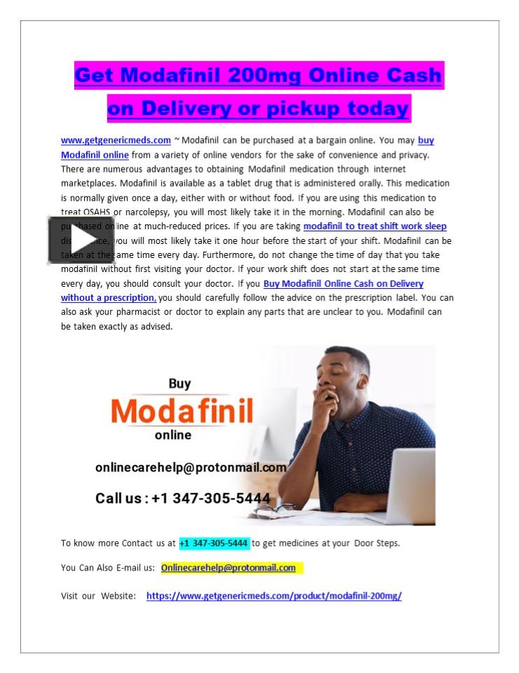 PPT \u2013 Get Modafinil Online Super-Fast Cash on Delivery Overnight Shipping PowerPoint ...