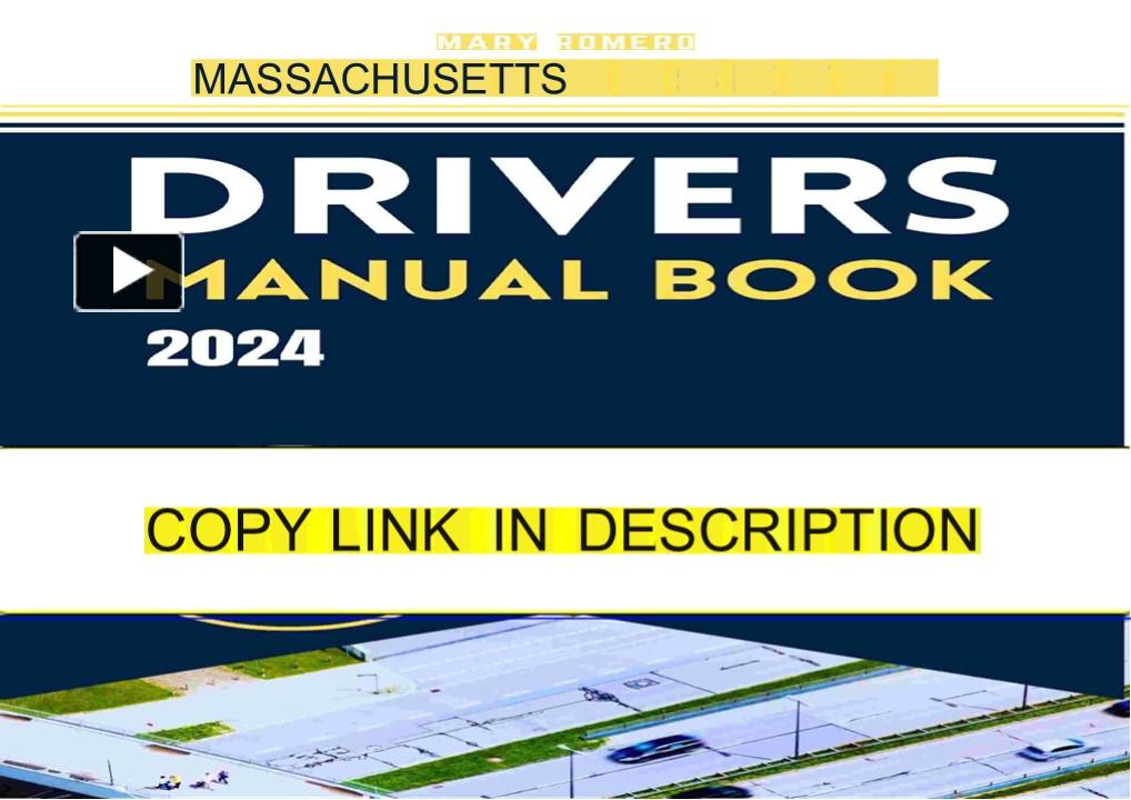 PDF_ Massachusetts Drivers Manual Book 2024: Your Comprehensive Guide to the presentation | free ...