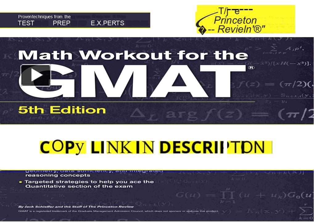 [PDF] Math Workout for the GMAT, 5th Edition (Graduate School Test ...