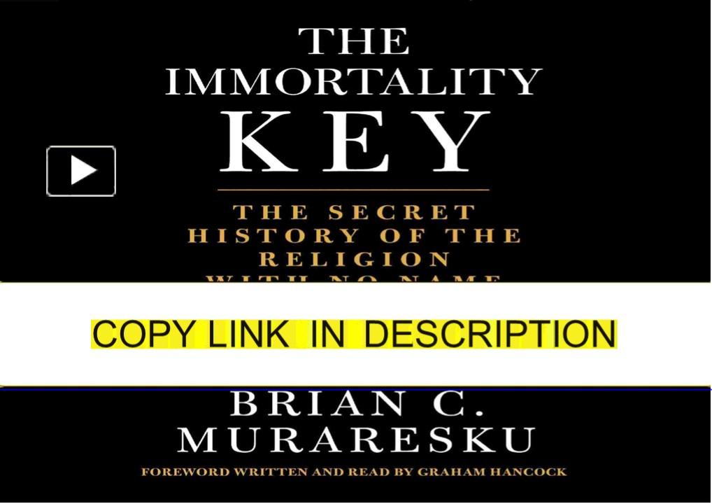 PPT Pdf The Immortality Key The Secret History of the Religion with
