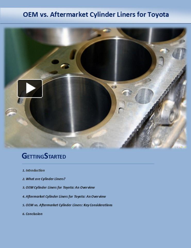 PPT ??? Toyota Cylinder Liners: A Guide to OEM vs. Aftermarket Options ...