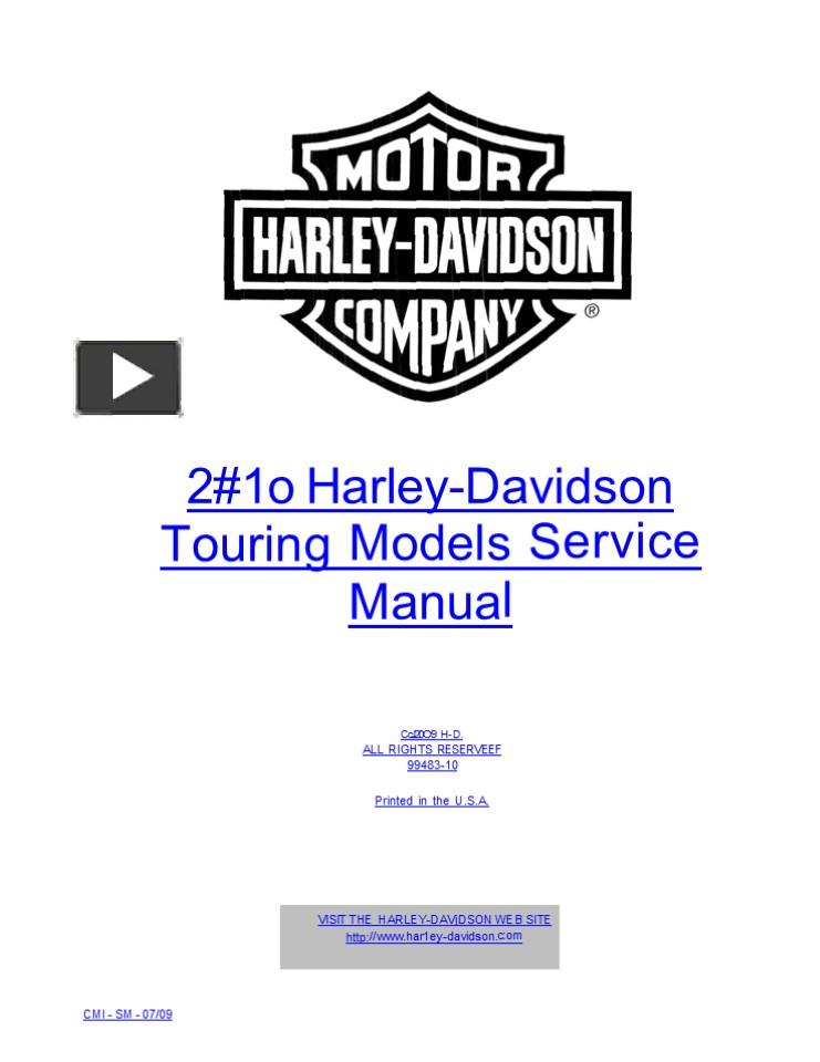 2014 HARLEY DAVIDSON TOURING SERVICE MANUAL PDF FREE DOWNLOAD visual data 6