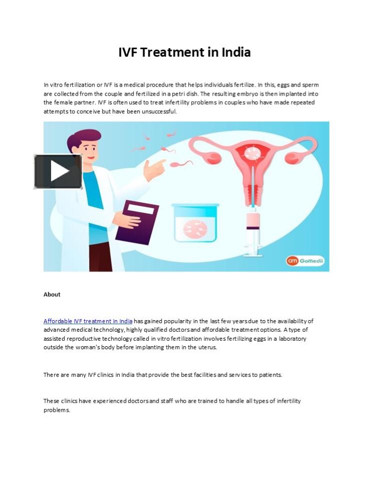 PPT – IVF in India – Best Fertility Treatment & Success Rates ...