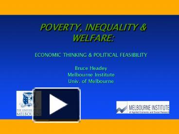 POVERTY, INEQUALITY presentation | free to view