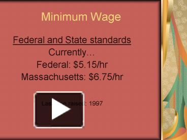 Minimum wage by state picture