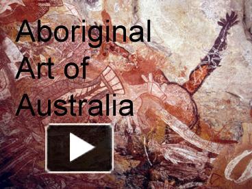Aboriginal art animals picture