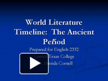 World literature reading list image