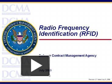 Radio Frequency Identification (RFID) presentation | free to download image.
