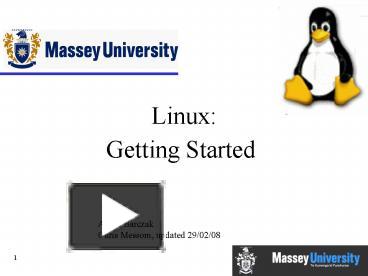 PPT – Linux: PowerPoint presentation | free to view - id: 1065fb-ZDc1Z