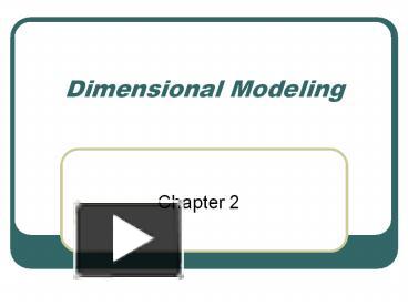 PPT – Dimensional Modeling PowerPoint presentation | free to download ...