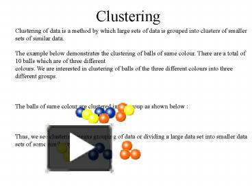 PPT – Clustering PowerPoint presentation | free to download - id ...